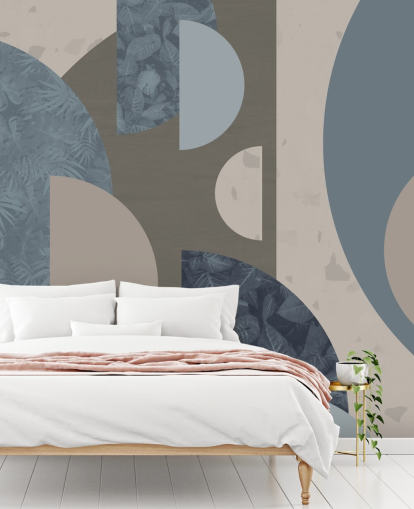 papel de parede formas azuis