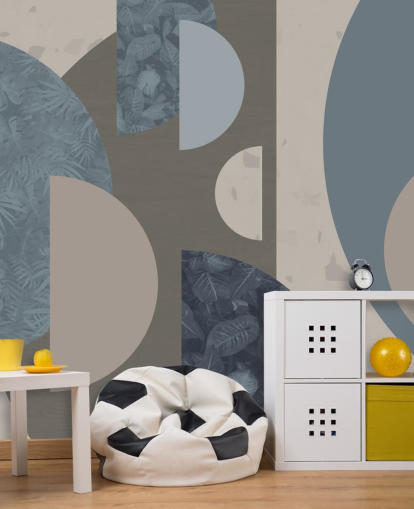 carta da parati forme blu