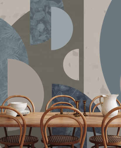 blue shapes wallpaper