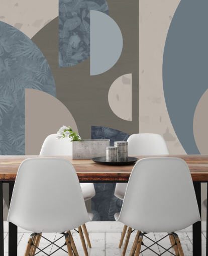 blue shapes wallpaper