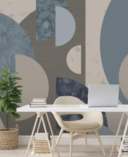 papier peint de formes bleues papier peint de formes bleues