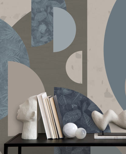 carta da parati forme blu