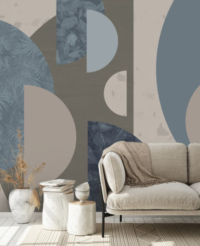 carta da parati forme blu