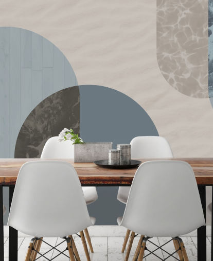 blue bauhaus style shapes wallpaper blue bauhaus style shapes wallpaper