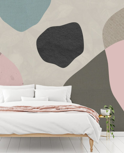 papier peint formes pastel