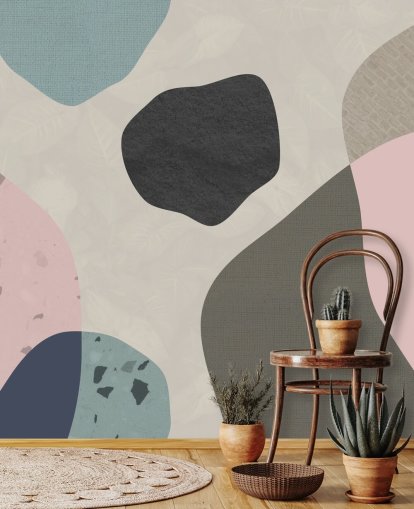 pastel shapes wallpaper