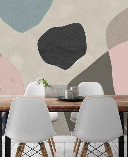 papel tapiz de formas pastel