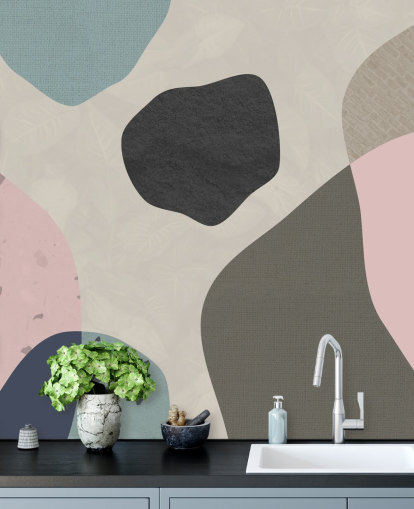 pastel shapes wallpaper