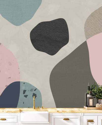 pastel shapes wallpaper