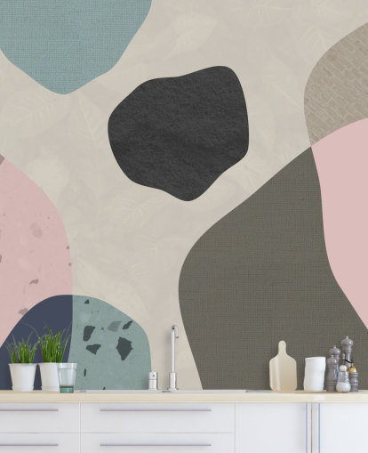 pastel shapes wallpaper