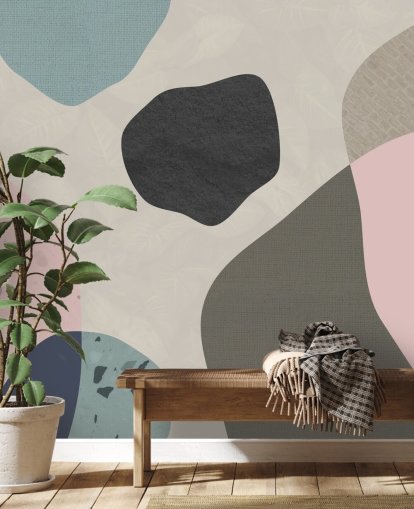 pastel shapes wallpaper