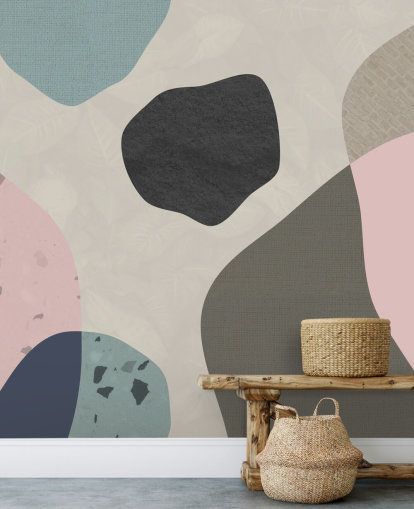 pastel shapes wallpaper
