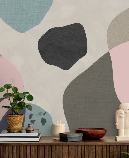 pastel shapes wallpaper