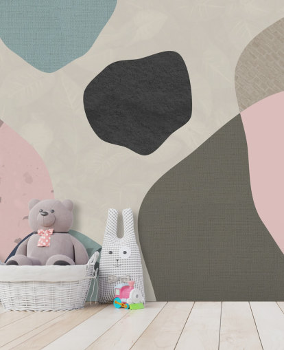 papier peint formes pastel