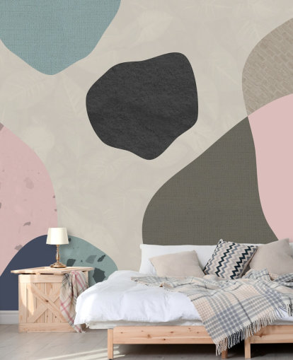 pastel shapes wallpaper