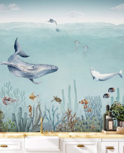 hval, fisk og hav tapet)