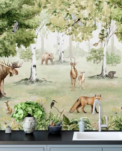 fondo de pantalla de animales del bosque en un bosque fondo de pantalla de animales del bosque en un bosque