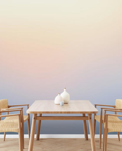 blue and yellow omber wallpaper mural called Dusk Omber