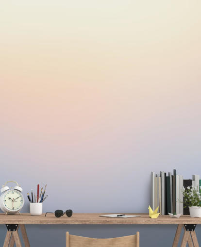 sininen ja keltainen ombre-taustakuvamaalaus nimeltään Dusk Ombre