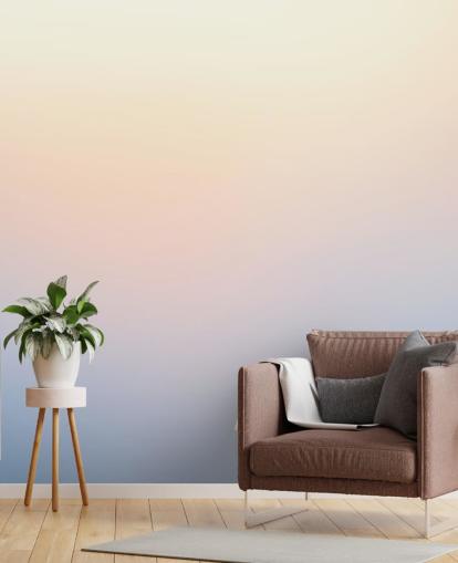 blaues und gelbes Ombre-Tapeten-Wandbild namens Dusk Ombre blaues und gelbes Ombre-Tapeten-Wandbild namens Dusk Ombre