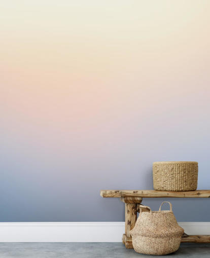 blue and yellow ombre wallpaper mural called Dusk Ombre blue and yellow ombre wallpaper mural called Dusk Ombre