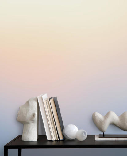 blue and yellow ombre wallpaper mural called Dusk Ombre