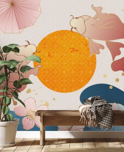 fondo de pantalla oriental koi fish