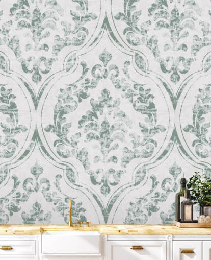 vintage green pattern wallpaper vintage green pattern wallpaper