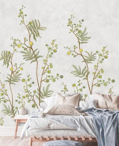 green and yellow chinoisiere branches wallpaper green and yellow chinoisiere branches wallpaper