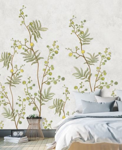 green and yellow chinoisiere branches wallpaper green and yellow chinoisiere branches wallpaper