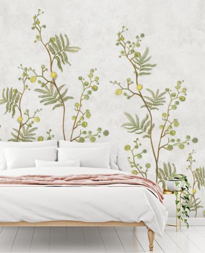 papel pintado de ramas de chinoisiere verde y amarillo papel pintado de ramas de chinoisiere verde y amarillo