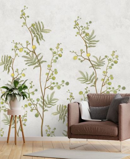 papel pintado de ramas de chinoisiere verde y amarillo papel pintado de ramas de chinoisiere verde y amarillo