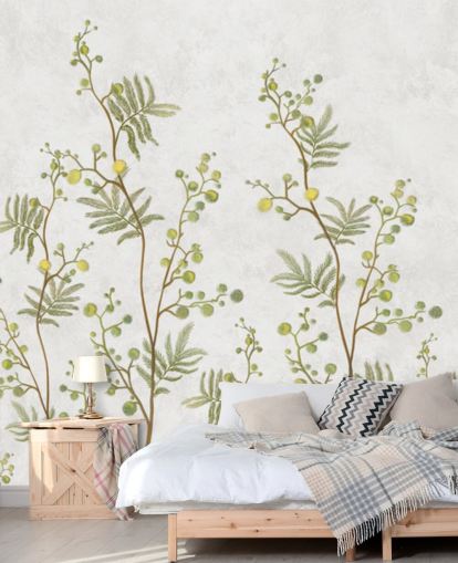 papel pintado de ramas de chinoisiere verde y amarillo papel pintado de ramas de chinoisiere verde y amarillo