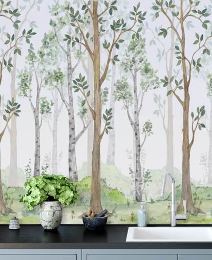 painted trees wallpaper painted trees wallpaper