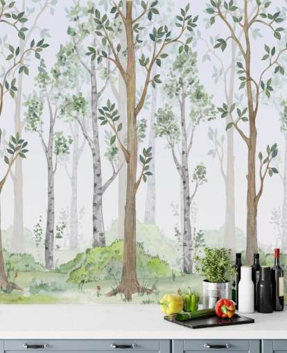 painted trees wallpaper painted trees wallpaper