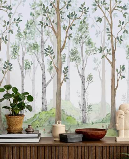 árvores pintadas wallpaper árvores pintadas wallpaper