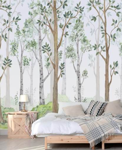 papier peint arbres peints papier peint arbres peints