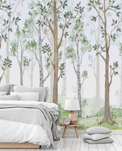 papier peint arbres peints papier peint arbres peints