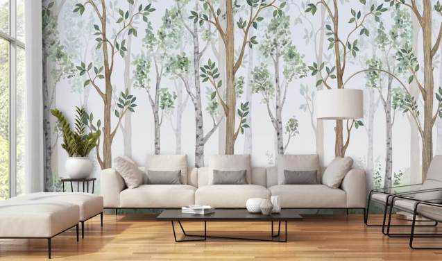 Forest Wallpaper & Tree Wallpaper Murals | Wallsauce US