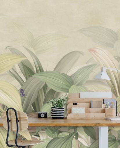 papel tapiz de selva de hoja verde pálido papel tapiz de selva de hoja verde pálido