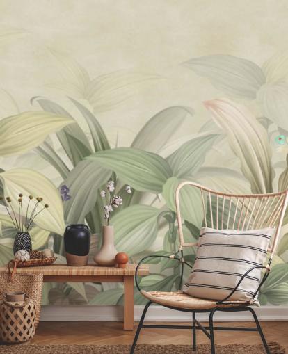 vaaleanvihreä lehti viidakko tapetti vaaleanvihreä lehti viidakko tapetti