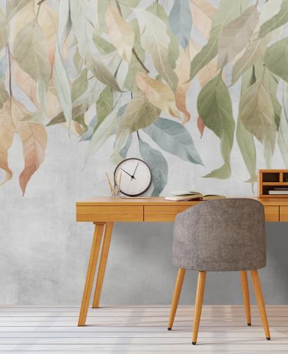 green and golden brown hanging leaves wallpaper green and golden brown hanging leaves wallpaper