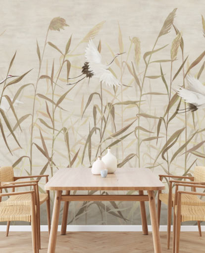 flying herons amongst reeds wallpaper flying herons amongst reeds wallpaper