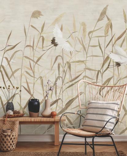 flying herons amongst reeds wallpaper flying herons amongst reeds wallpaper