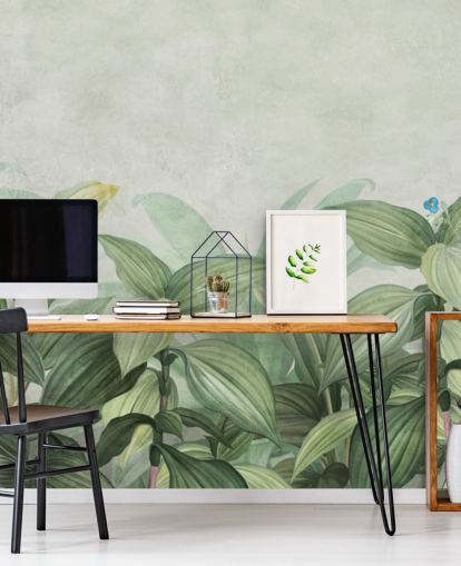 fresh green leaf wallpaper