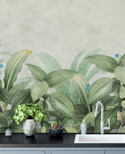 fresh green leaf wallpaper