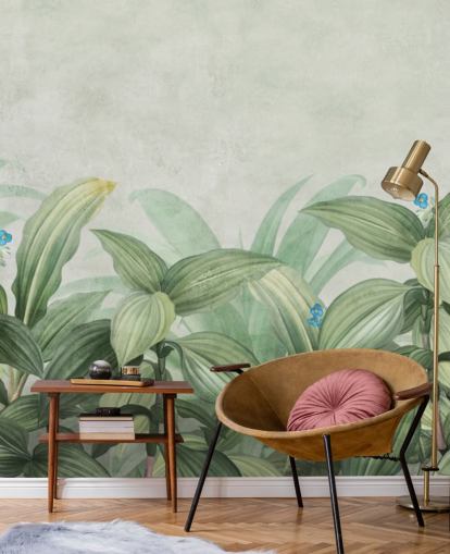 papel de parede fresco folha verde