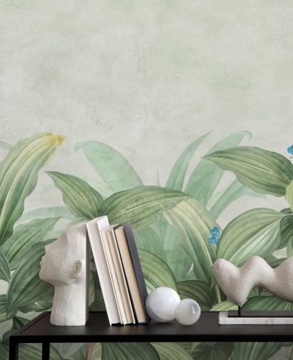 frische grüne Blatt-Tapete