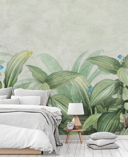 papel de parede fresco folha verde