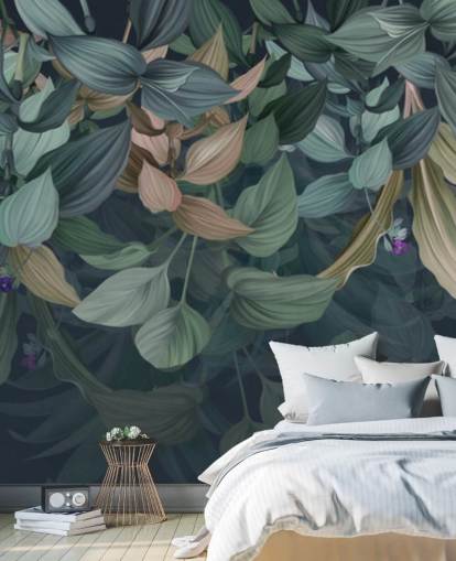 dark leafy wallpaper dark leafy wallpaper